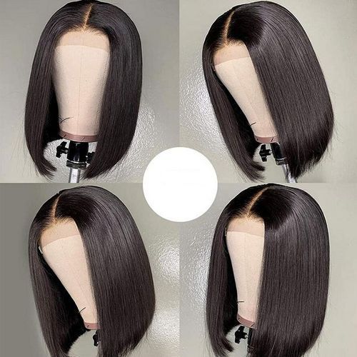 Short Bob Middle Part Wig